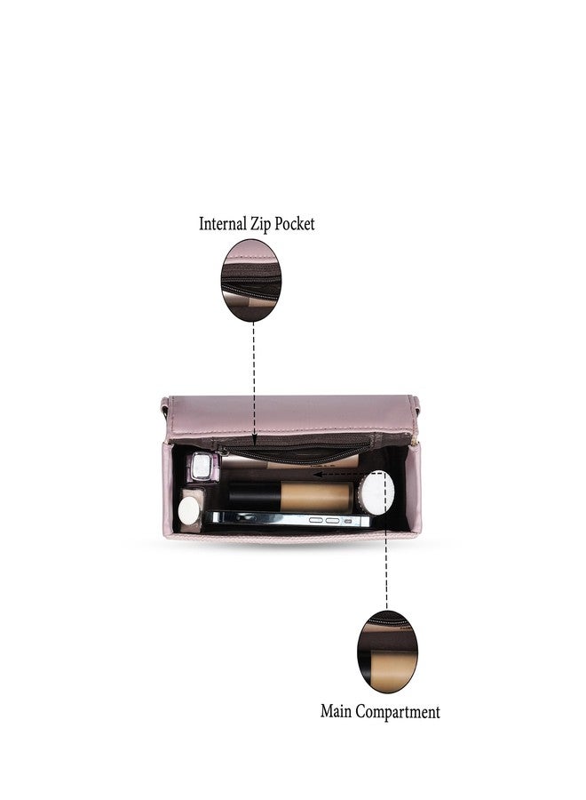 كابريس حقيبة كتف متوسطة الحجم من كابريس تيرا للنساء، مزودة بحزام قابل للتعديل والفصل لراحة مثالية أثناء الارتداء | إغلاق مغناطيسي | حقيبة يد متعددة الاستخدامات للاستخدام اليومي والسفر والمناسبات الخاصة (لون وردي فاتح) - Image 4